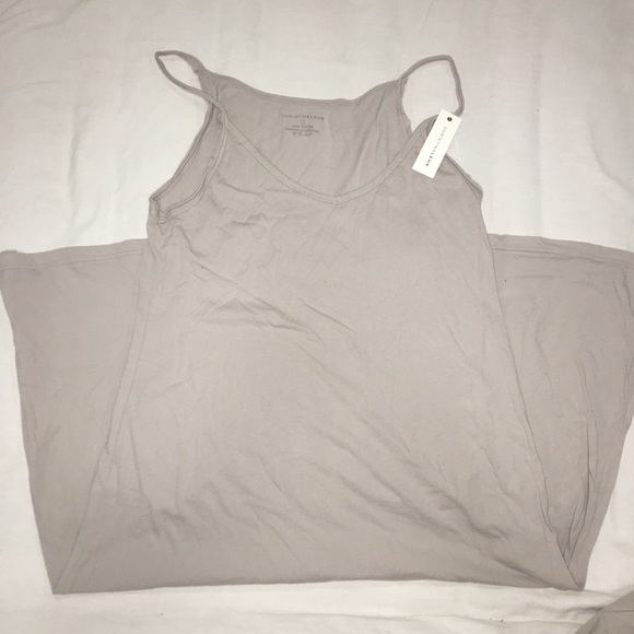 Christina Lehr Dresses & Skirts - NWT Christina Lehr GREY Desert Tank Dress 100% cotton grey